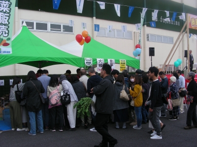 野菜の即売会