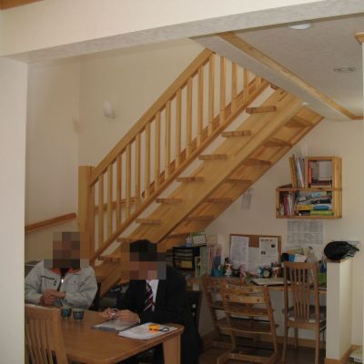薪ストーブ設置工事　山梨県　現場打合せ・・・
