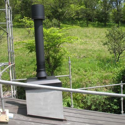薪ストーブ設置工事　埼玉県　巨大・・・
