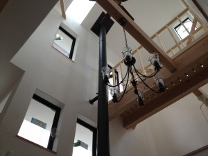 薪ストーブ屋の･･･屋根に