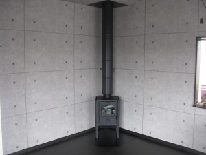 薪ストーブ設置工事 in 地元