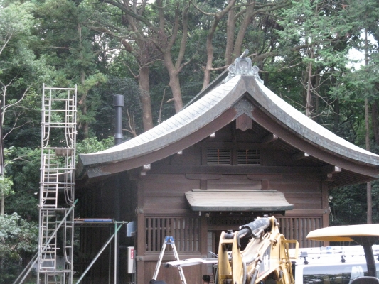 かまど設置工事