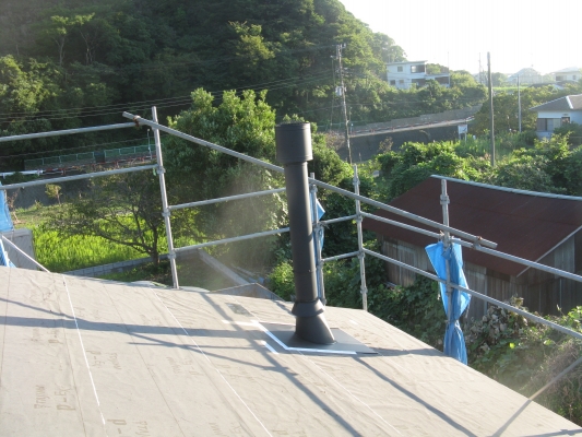 煙突、一期工事