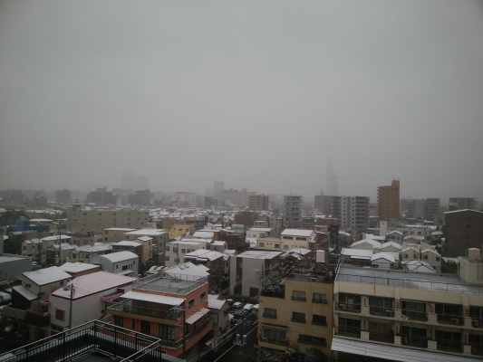 都内で積雪・・・