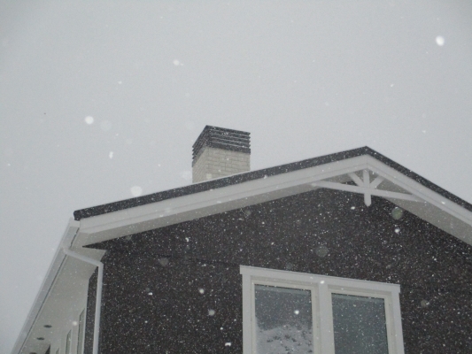 雪で・・・