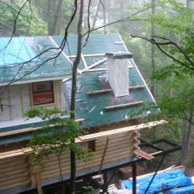 薪ストーブ屋 IN 梅雨の下見打ち合わせ