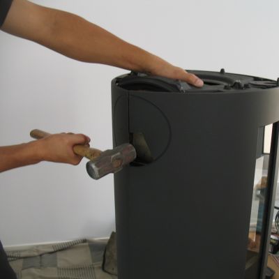 薪ストーブ設置工事　長野県　赤・・・