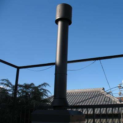 薪ストーブ設置工事　足立区　温室・・・