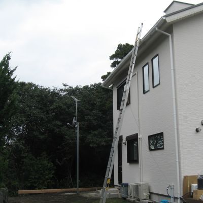 薪ストーブ屋の･･･設置工事 in 伊豆大島 ②