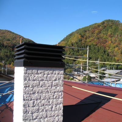 薪ストーブ設置工事　山梨県　絶景・・・