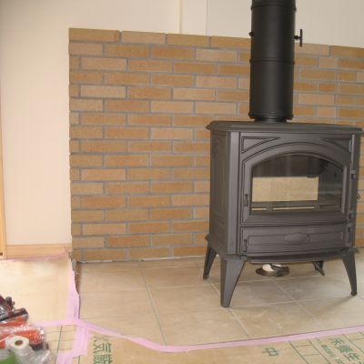 薪ストーブ設置工事　長野県　親子で・・・