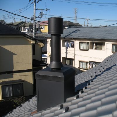 薪ストーブ設置工事　東京都　大柱・・・