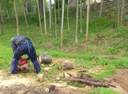 作業中