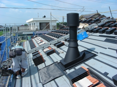 瓦屋根用ボックスフラッシング