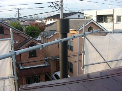 屋根上