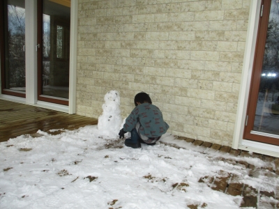 雪遊び