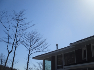 屋根上
