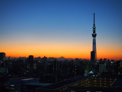夕暮れ