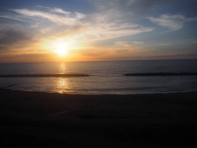 夕日