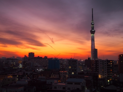 夕焼けスカイツリー