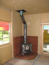 薪ストーブ　二軒小屋