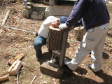 薪ストーブ2010年４月メンテ 013