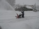 薪ストーブと北国の冬豪雪